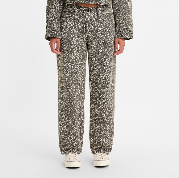 NWT Levi's Premium Moonflower Black Floral Print Baggy Dad Jeans 27x30 - Picture 5 of 16